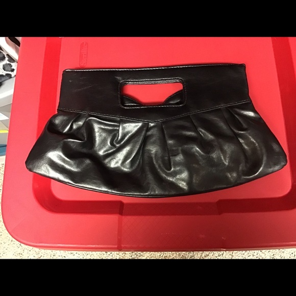Bags Black Clutch With Bow On Front Poshmark
